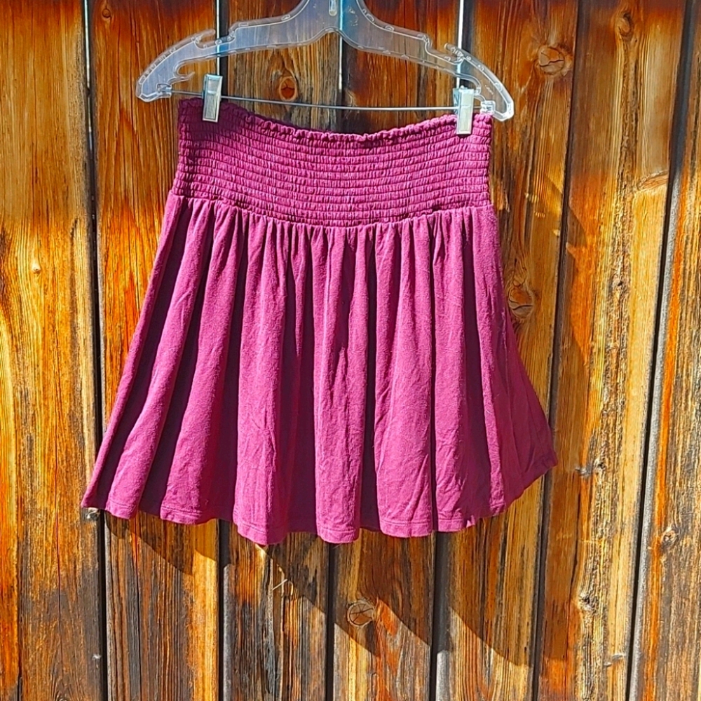 H&M Burgandy Skirt